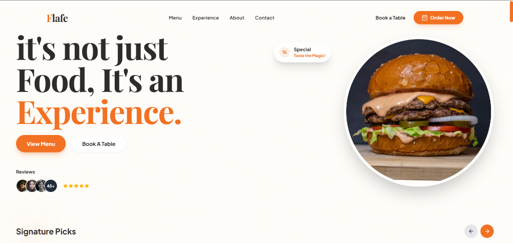 Flafe Live Website Preview